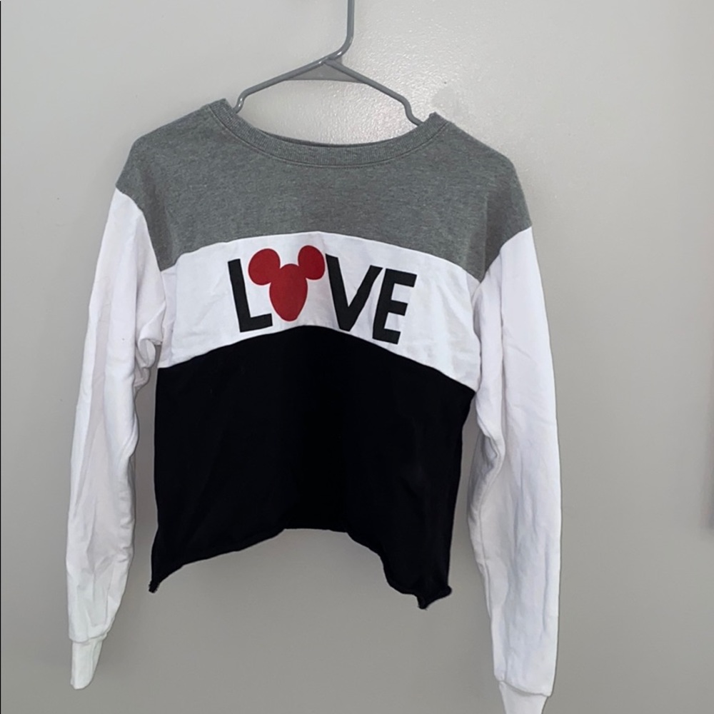 Cropped Mickey Sweater